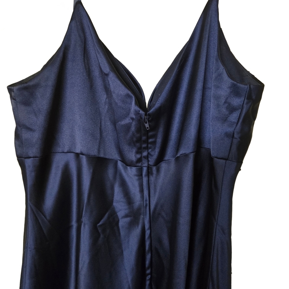 Blue Sweetheart Strapless Gown for Prom - Picture 3 of 4
